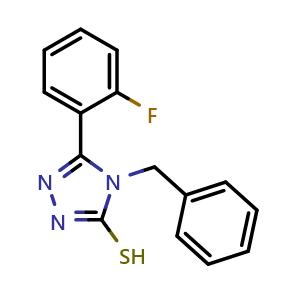 4-Benzyl-5-(2-fluorophenyl)-4H-1,2,4-triazole-3-thiol
