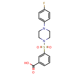 3-((4-(4-Fluorophenyl)piperazin-1-yl)sulfonyl)benzoic acid