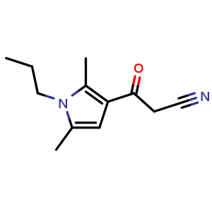 3-(2,5-Dimethyl-1-propyl-1h-pyrrol-3-yl)-3-oxopropanenitrile