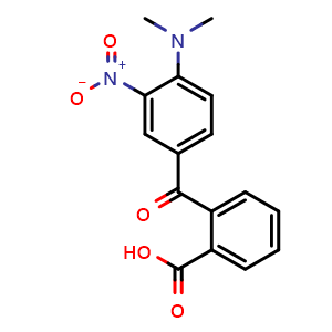Chemical structure of 2-[4-(Dimethylamino)-3-nitrobenzoyl]benzoic acid , CAS 746608-53-7, AChemBlock AD244009