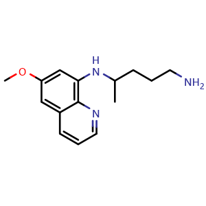 Chemical structure of Primaquine , CAS 90-34-6, AChemBlock AD244043