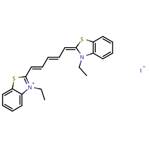 Chemical structure of Dithiazanine iodide , CAS 514-73-8, AChemBlock AD244051