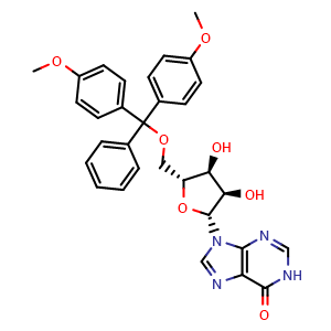 Chemical structure of 5'-O-DMT-rI , CAS 119898-59-8, AChemBlock AD244068