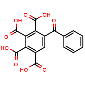 Chemical structure of Benzophenonetetracarboxylic acid , CAS 2479-49-4, AChemBlock AD244094