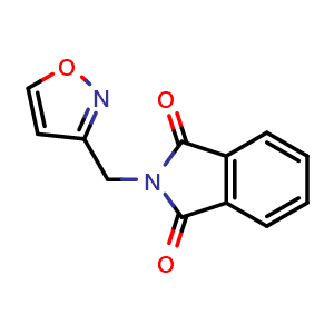 Chemical structure of 2-(isoxazol-3-ylmethyl)isoindole-1,3-dione , AChemBlock AD244095