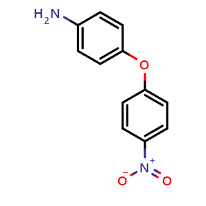Chemical structure of 4-(4-Nitrophenoxy)aniline , CAS 6149-33-3, AChemBlock AD244101