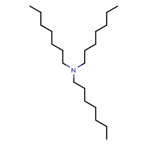 Chemical structure of Triheptylamine , CAS 2411-36-1, AChemBlock AD244127