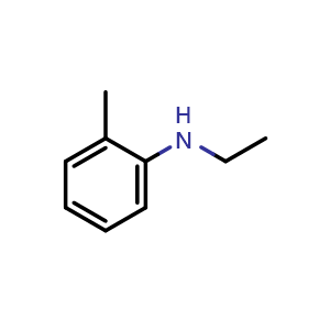 Chemical structure of N-Ethyl-o-toluidine , CAS 94-68-8, AChemBlock AD244136