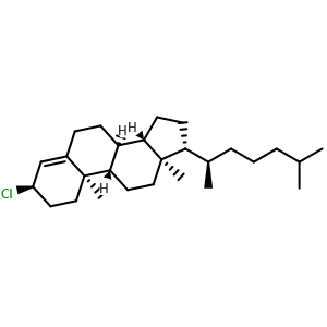 Chemical structure of (3Alpha)-3-chloro-cholest-4-ene , CAS 13901-10-5, AChemBlock AD244144