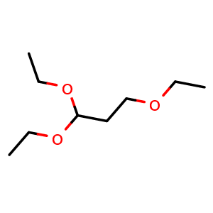 Chemical structure of 1,1,3-Triethoxypropane , CAS 7789-92-6, AChemBlock AD244171