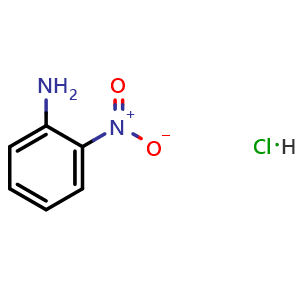 Chemical structure of 2-Nitroaniline hydrochloride , CAS 15873-52-6, AChemBlock AD244173