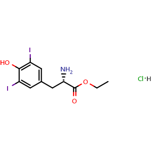 Ethyl (s)-2-amino-3-(4-hydroxy-3,5-diiodophenyl)propanoate hydrochloride