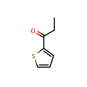 Chemical structure of 2-Propionylthiophene , CAS 13679-75-9, AChemBlock AD244197