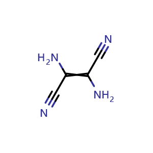 Chemical structure of Diaminobut-2-enedinitrile , CAS 20344-79-0, AChemBlock AD244202