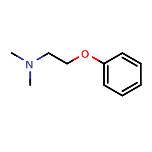Chemical structure of N,N-Dimethyl-2-phenoxyethanamine , CAS 13468-02-5, AChemBlock AD244230