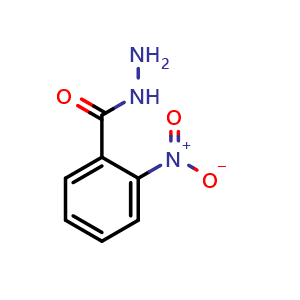 Chemical structure of 2-Nitrobenzhydrazide , CAS 606-26-8, AChemBlock AD244242