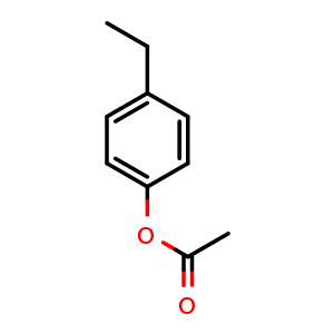 Chemical structure of 4-Ethylphenyl acetate , CAS 3245-23-6, AChemBlock AD244247