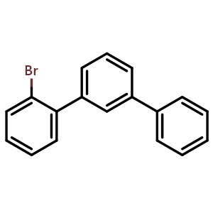 Chemical structure of 2-bromo-1,1':3',1''-terphenyl , CAS 1133796-49-2, AChemBlock AD244249