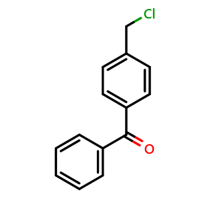 Chemical structure of [4-(Chloromethyl)phenyl]-phenylmethanone , CAS 42728-62-1, AChemBlock AD244262