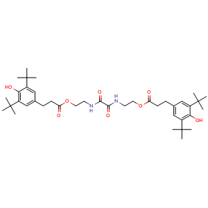 (Oxalylbis(azanediyl))bis(ethane-2,1-diyl) bis(3-(3,5-di-tert-butyl-4-hydroxyphenyl)propanoate)