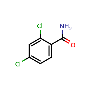 Chemical structure of 2,4-Dichlorobenzamide , CAS 2447-79-2, AChemBlock AD244277