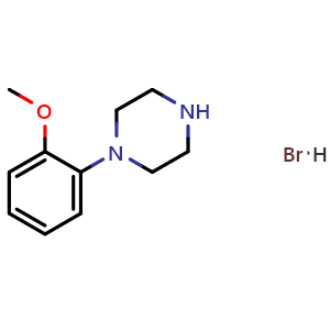 Chemical structure of 1-(2-Methoxyphenyl)piperazine hydrobromide , CAS 100939-96-6, AChemBlock AD244295