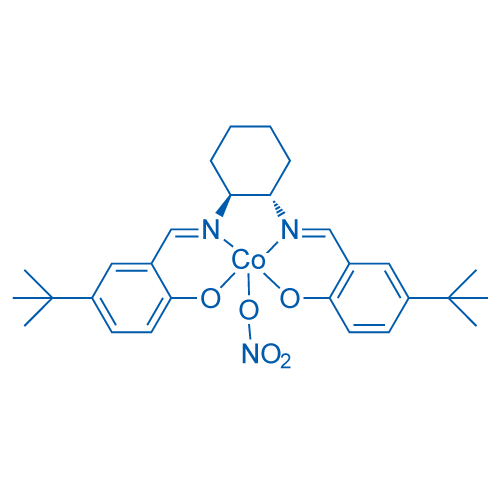 Chemical structure of [[2,2'-[(1S,2S)-1,2-Cyclohexanediylbis[(nitrilo-κN)methylidyne]]bis[4-(1,1-dimethylethyl)phenolato-κO]](2-)](nitrato-κO)cobalt , CAS 2828438-27-1, AChemBlock AD244330