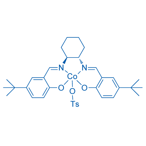 Chemical structure of [[2,2'-[(1S,2S)-1,2-Cyclohexanediylbis[(nitrilo-κN)methylidyne]]bis[4-bis(1,1-dimethylethyl)phenolato-κO]](2-)](4-methylbenzenesulfonato-κO)cobalt , CAS 2828438-41-9, AChemBlock AD244337