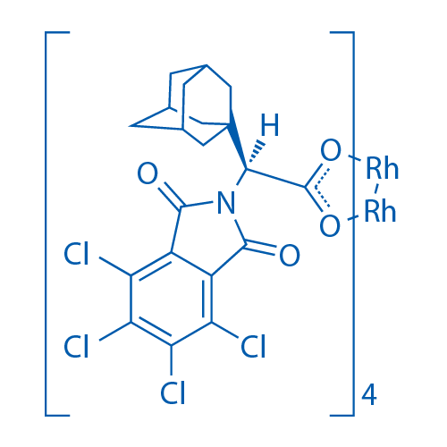 Chemical structure of Rh2(S-TCPTAD)4 , CAS 915797-21-6, AChemBlock AD244382