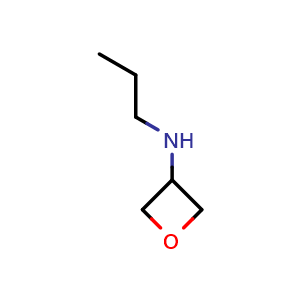 Chemical structure of N-propyloxetan-3-amine , CAS 1207175-51-6, AChemBlock AD244518