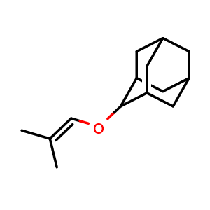 Chemical structure of 2-(2-Methylprop-1-enoxy)adamantane , CAS 1228472-40-9, AChemBlock AD244528