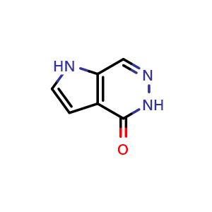 Chemical structure of 1,5-Dihydropyrrolo[2,3-d]pyridazin-4-one , CAS 19880-37-6, AChemBlock AD244536