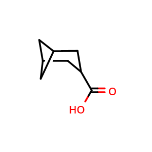 Chemical structure of Norpinane-3-carboxylic acid , CAS 5164-33-0, AChemBlock AD244543