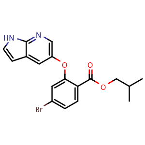 Isobutyl 4-bromo-2-(1H-pyrrolo[2,3-b]pyridin-5-yloxy)benzoate