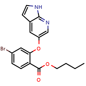 Butyl 4-bromo-2-(1H-pyrrolo[2,3-b]pyridin-5-yloxy)benzoate