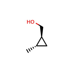 Chemical structure of [(1S,2S)-2-methylcyclopropyl]methanol , CAS 183904-10-1, AChemBlock AD244622