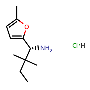 (R)-2,2-dimethyl-1-(5-methylfuran-2-yl)butan-1-amine hydrochloride