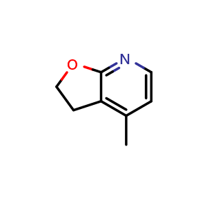 Chemical structure of 4-Methyl-2,3-dihydrofuro[2,3-b]pyridine , CAS 121743-61-1, AChemBlock AD244699