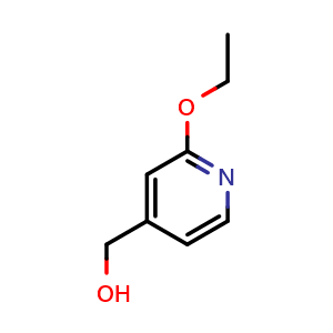 Chemical structure of (2-Ethoxypyridin-4-yl)methanol , CAS 153928-58-6, AChemBlock AD244714