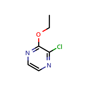 Chemical structure of 2-Chloro-3-ethoxypyrazine , CAS 1126824-36-9, AChemBlock AD244723