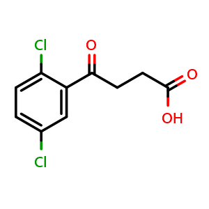 Chemical structure of 4-(2,5-Dichlorophenyl)-4-oxobutanoic acid , CAS 52240-14-9, AChemBlock AD244730