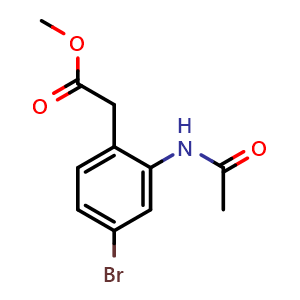 Methyl 2-(2-acetamido-4-bromophenyl)acetate