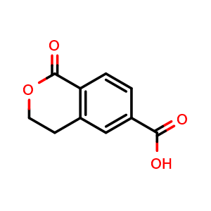 Chemical structure of 1-Oxoisochroman-6-carboxylic acid , CAS 933752-23-9, AChemBlock AD244867