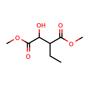 Chemical structure of Dimethyl 2-ethyl-3-hydroxysuccinate , CAS 344407-03-0, AChemBlock AD244871