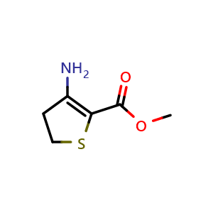 Chemical structure of Methyl 3-amino-4,5-dihydrothiophene-2-carboxylate , CAS 167280-87-7, AChemBlock AD244878