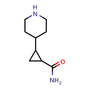 2-(Piperidin-4-yl)cyclopropane-1-carboxamide
