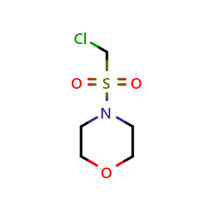 Chemical structure of 4-Chloromethanesulfonyl-morpholine , CAS 39542-27-3, AChemBlock AD244890