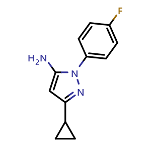3-cyclopropyl-1-(4-fluorophenyl)-1H-pyrazol-5-amine