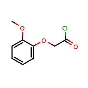 Chemical structure of (2-methoxyphenoxy)acetyl chloride , CAS 40926-73-6, AChemBlock AD244928