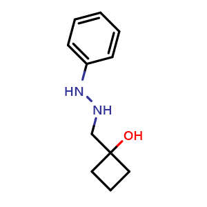 1-[(2-phenylhydrazin-1-yl)methyl]cyclobutan-1-ol